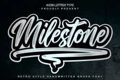 Milestone | Retro Handwritten Font