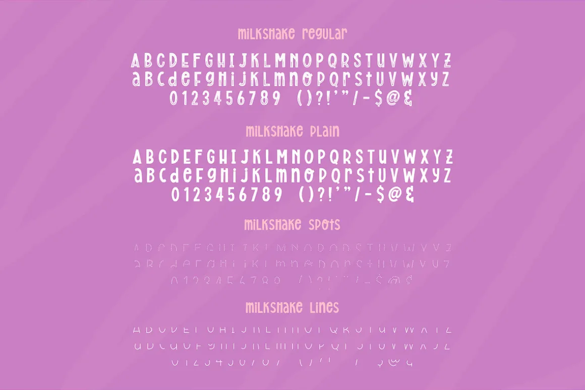 Milkshake Font Family
