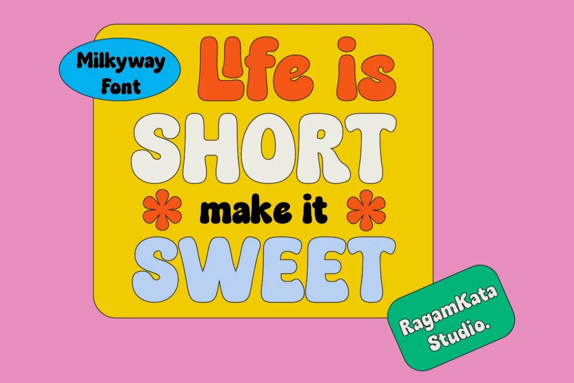 Milkyway - Bubbly Bold Typeface
