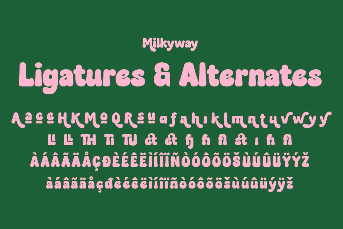 Milkyway - Bubbly Bold Typeface