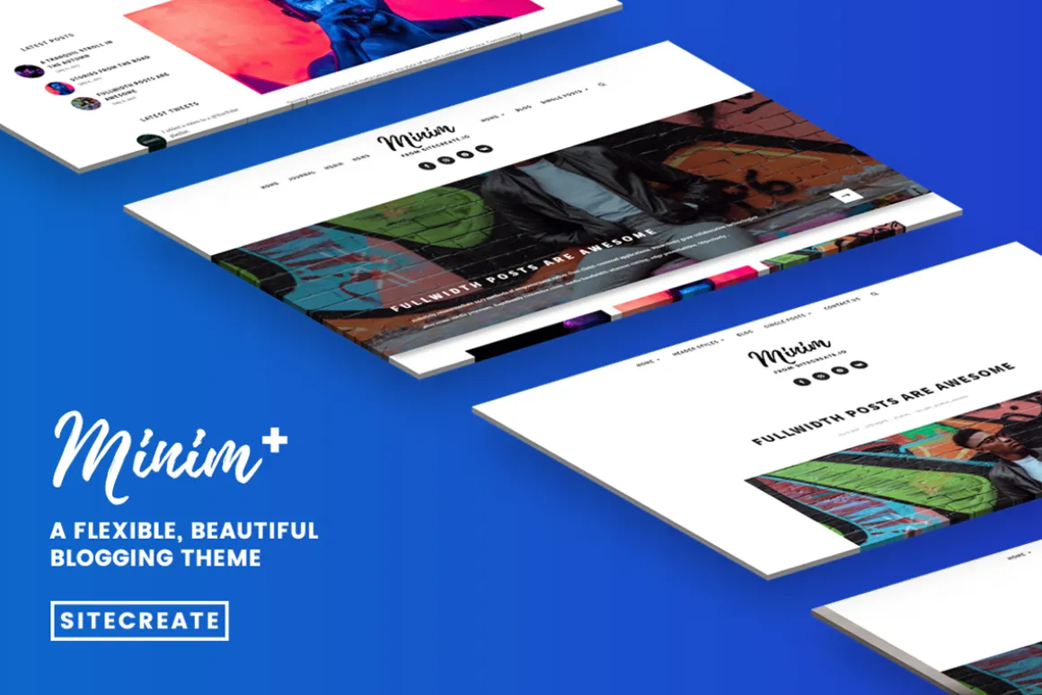 Minim+ - A Flexible & Beautiful Blog