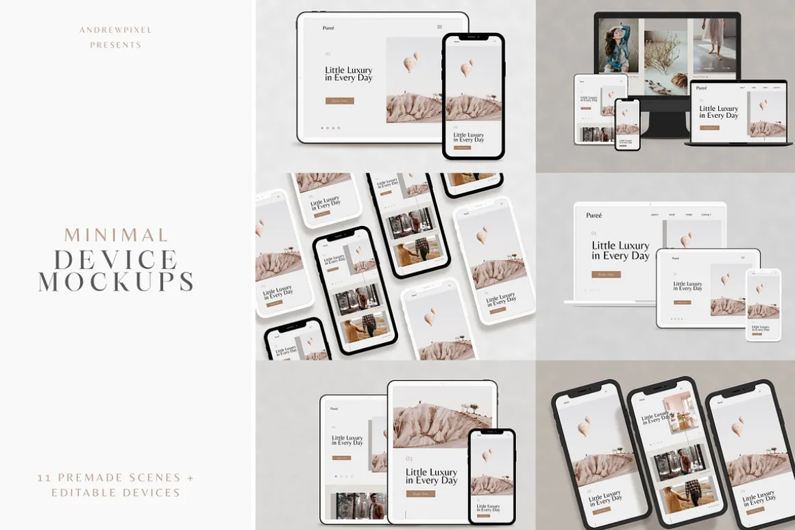 Minimal Modern Device Mockups