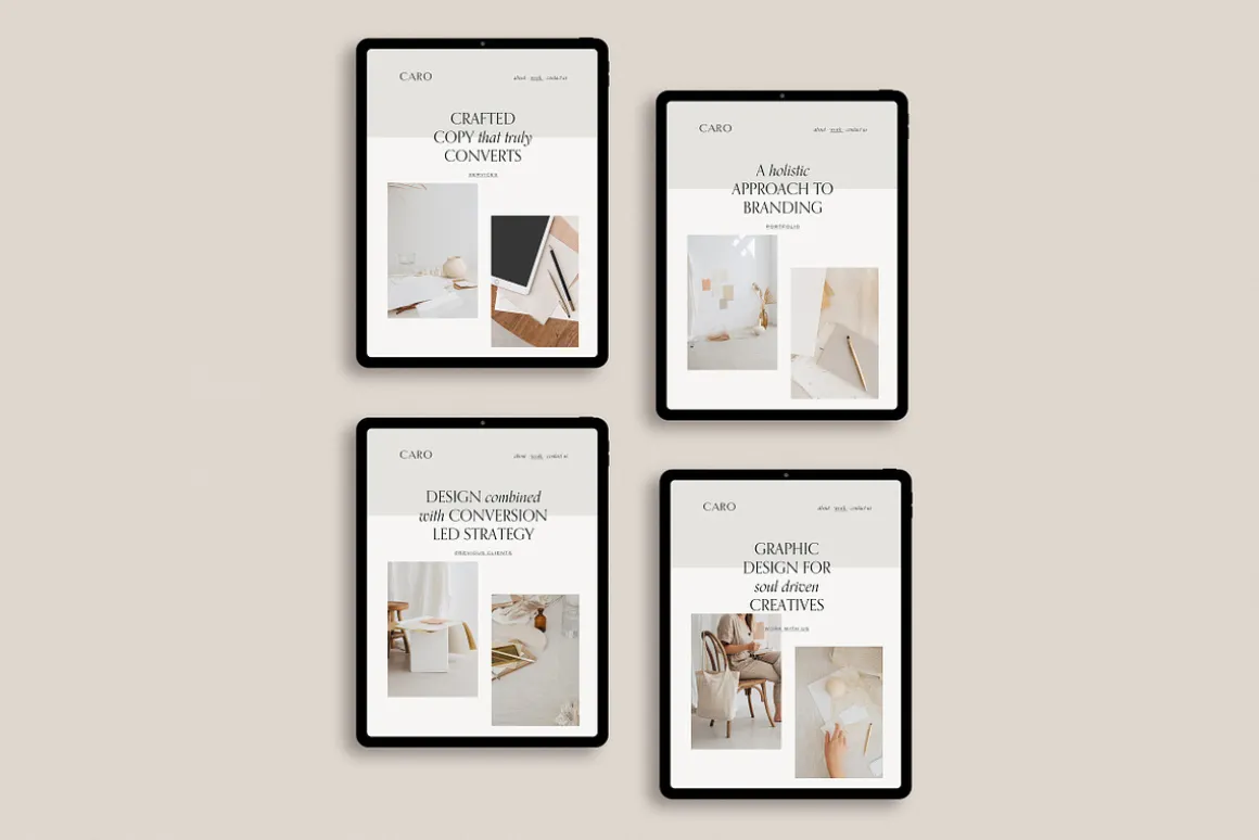 Minimal Website Mockup Scene Creator