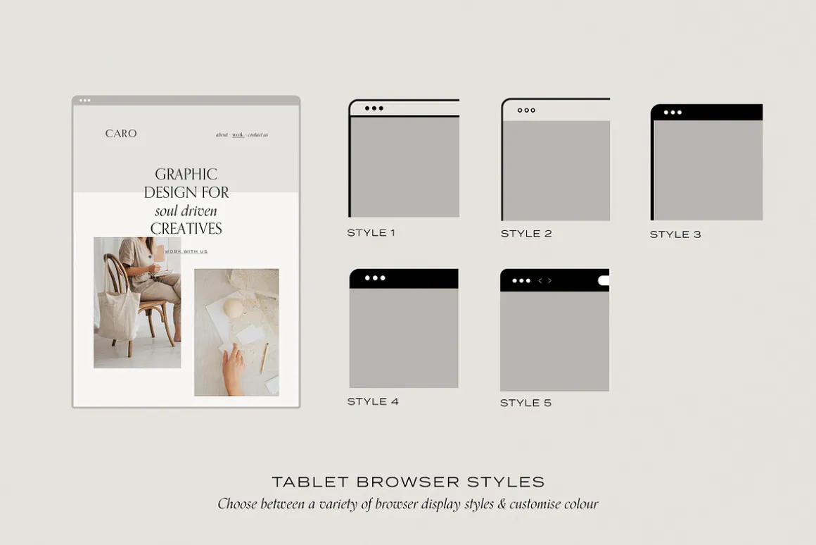Minimal Website Mockup Scene Creator