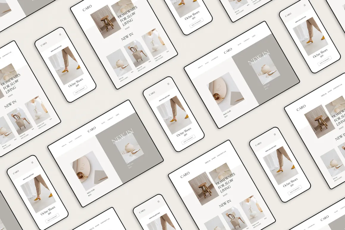 Minimal Website Mockup Scene Creator