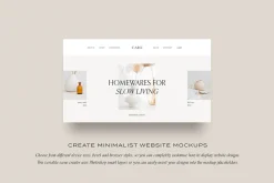 Minimal Website Mockup Scene Creator