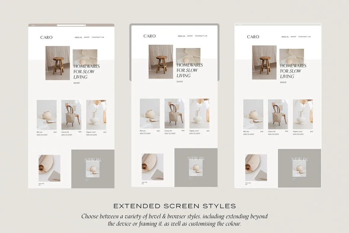 Minimal Website Mockup Scene Creator