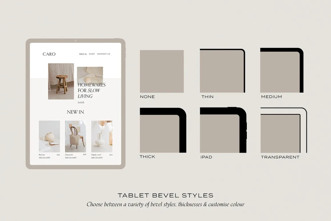Minimal Website Mockup Scene Creator