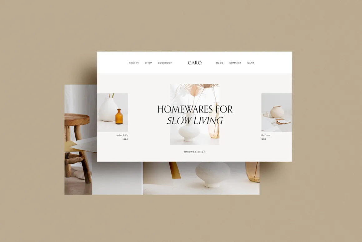 Minimal Website Mockup Scene Creator