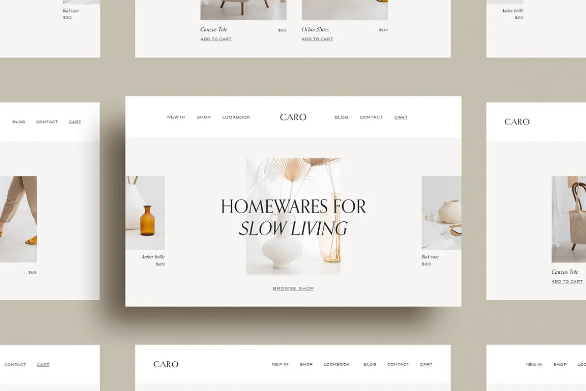 Minimal Website Mockup Scene Creator
