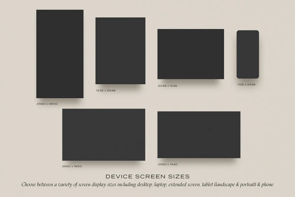 Minimal Website Mockup Scene Creator