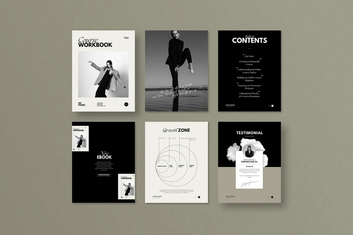 Minimal Ebook Template Canva
