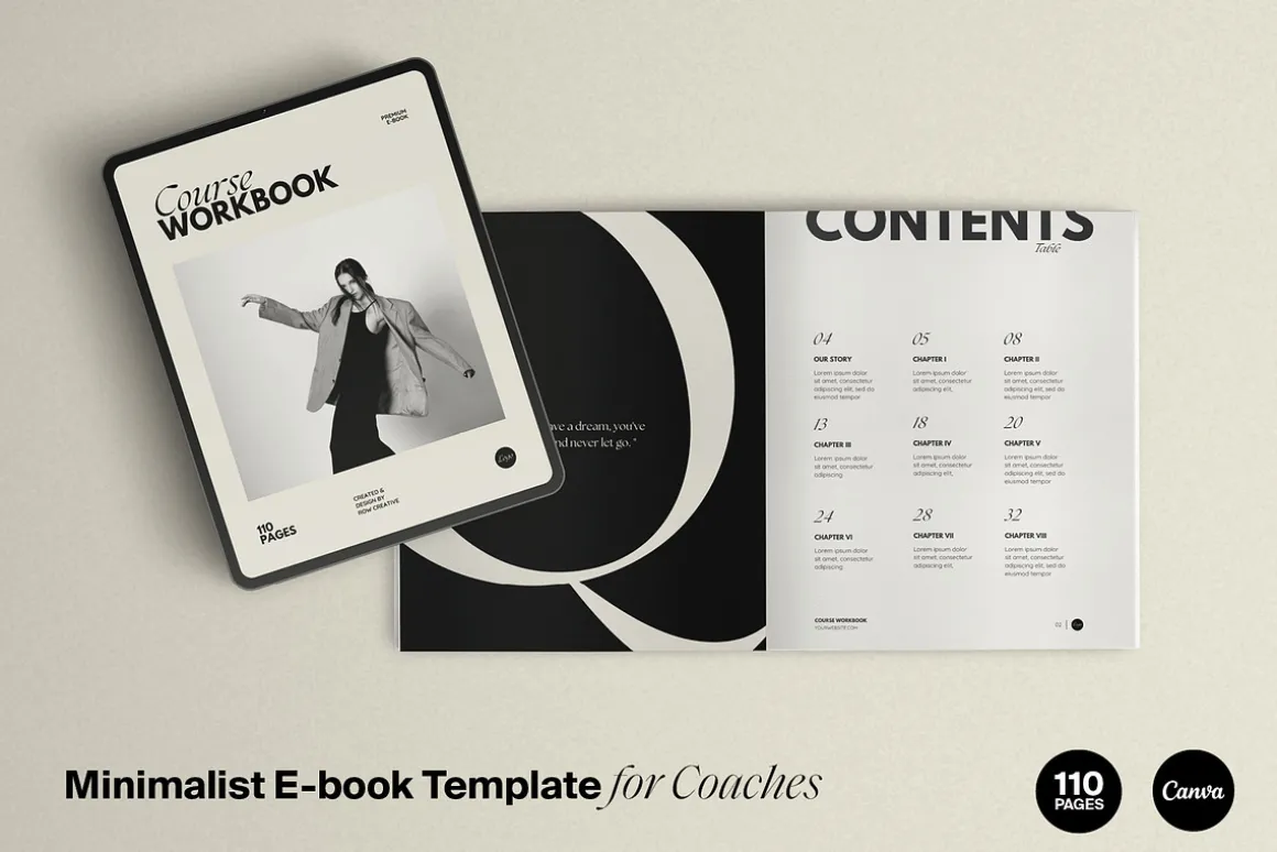 Minimal Ebook Template Canva