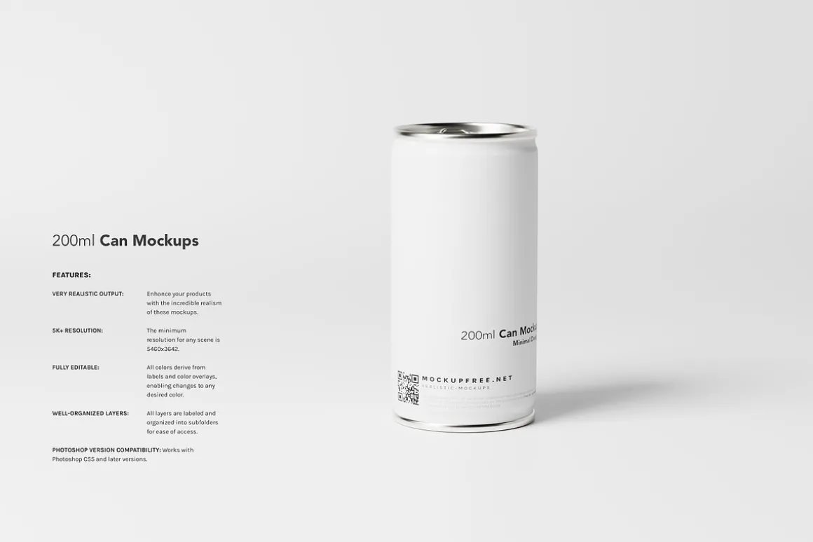 Minimalistic Aluminum Can Mockups