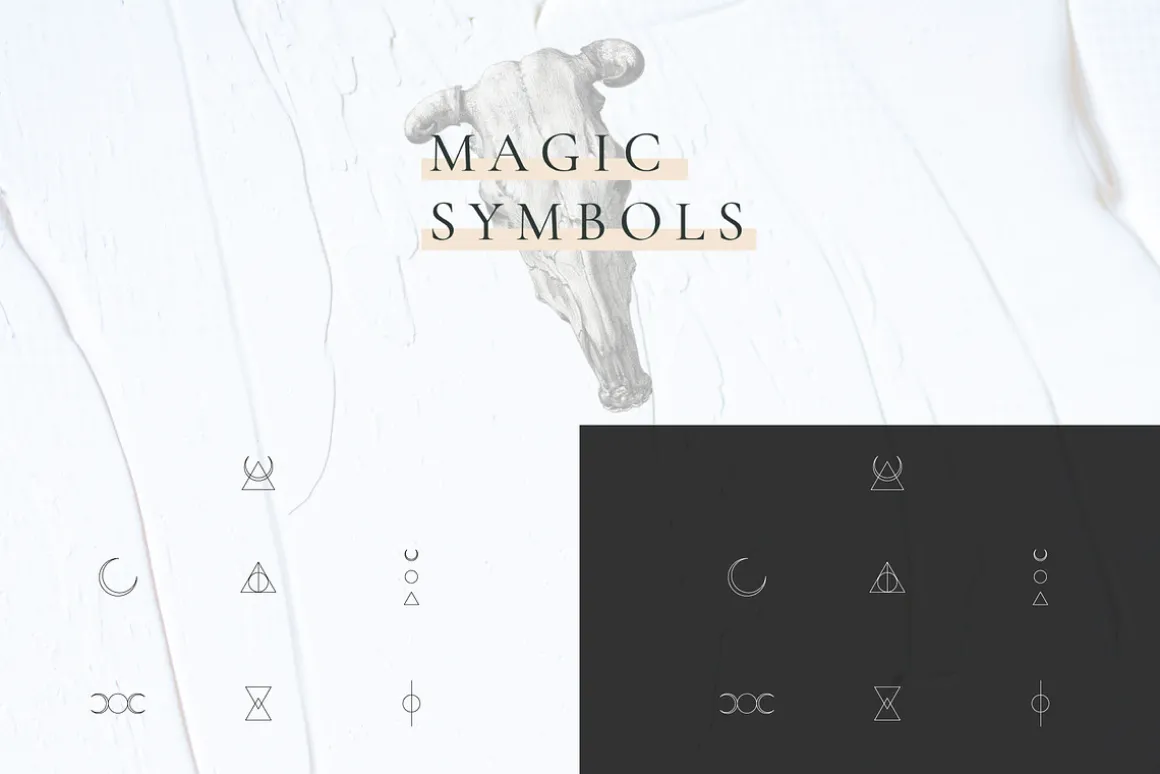 Minimalistic Magic Symbols