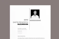 Minimalist Job Resume Design