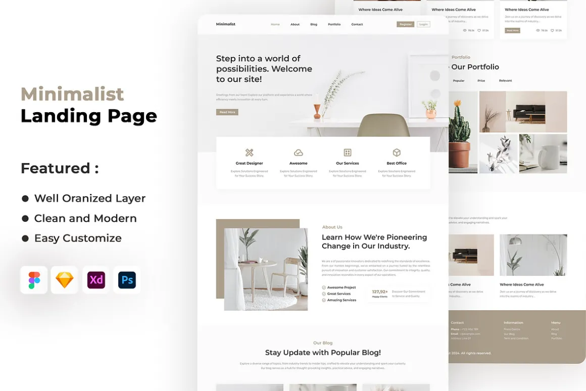 Minimalist Landing Page