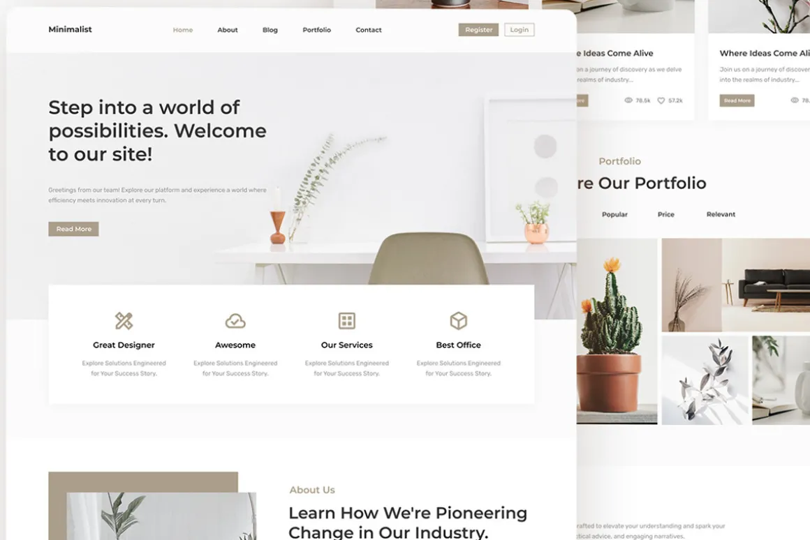 Minimalist Landing Page