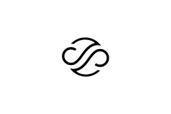 Minimalist Letter S Infinity Logo