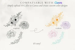 Minimalist Line Art Flowers