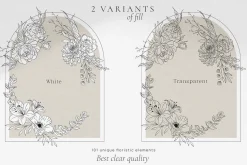 Minimalist Line Art Flowers