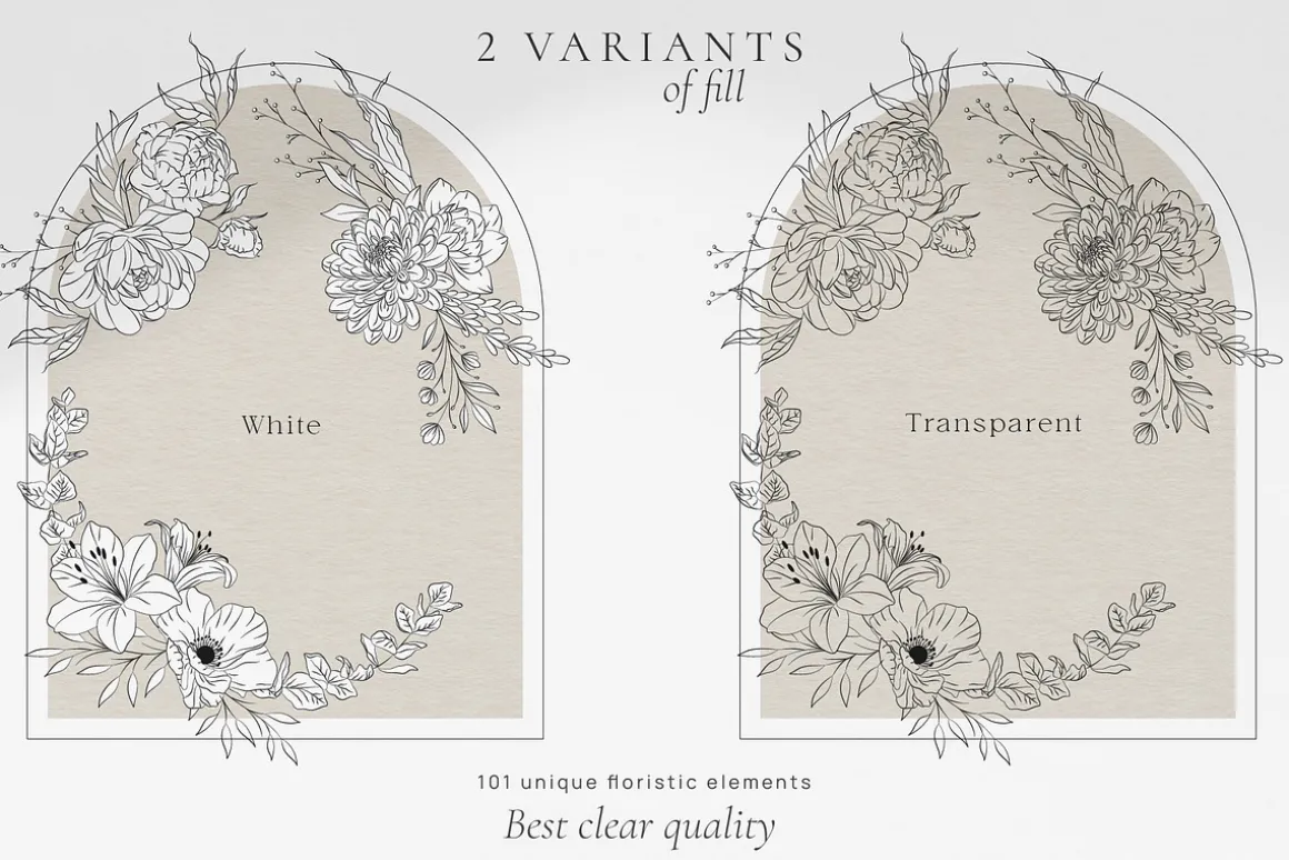 Minimalist Line Art Flowers