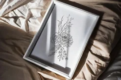 Minimalist Line Art Flowers