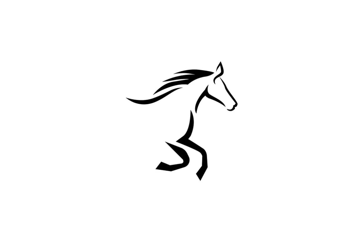 Minimalist Luxury Horse Logo