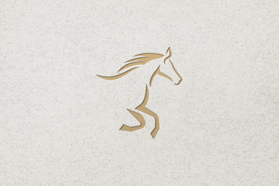 Minimalist Luxury Horse Logo