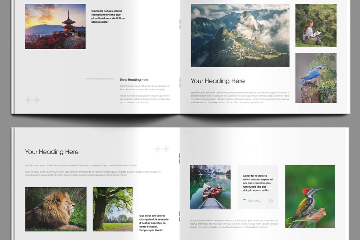 Minimalist Photo Magazine Template