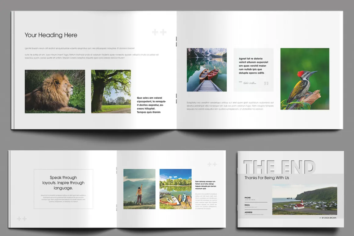 Minimalist Photo Magazine Template