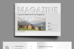 Minimalist Photo Magazine Template