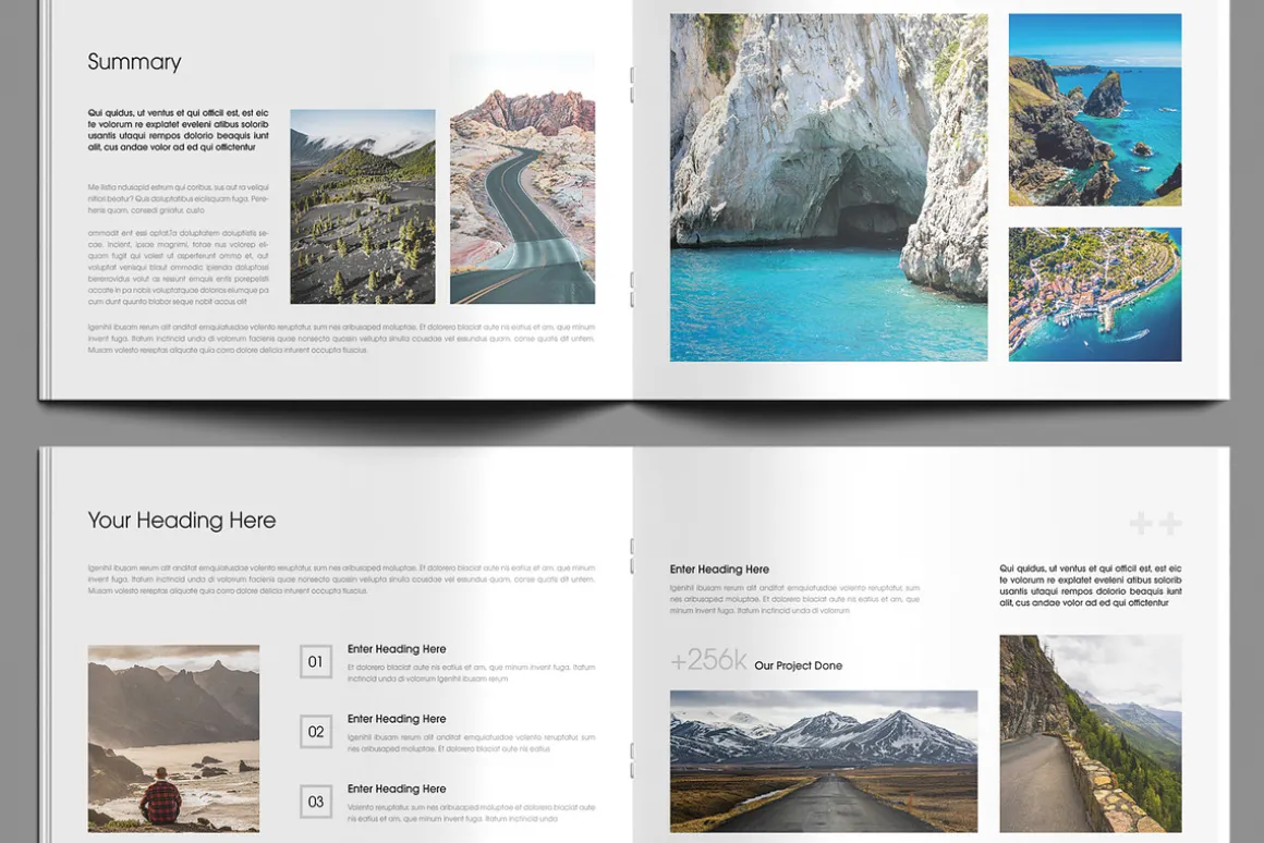 Minimalist Photo Magazine Template