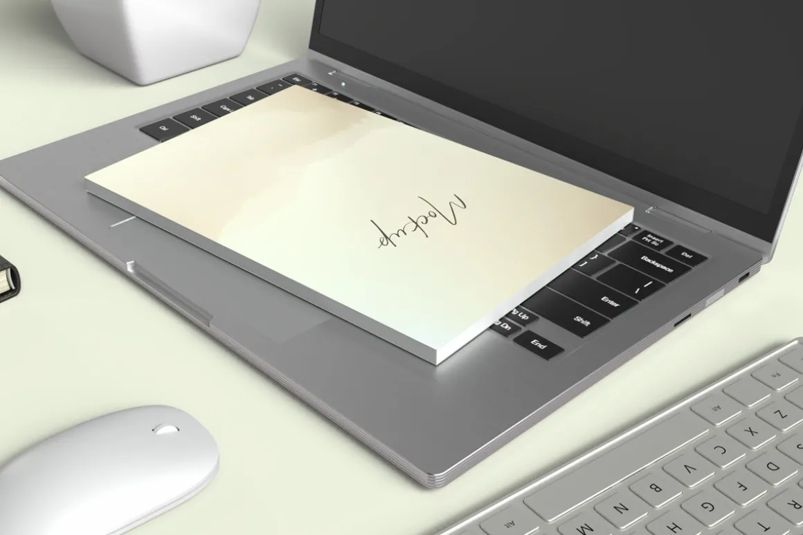 Minimalist 6x9 Book Cover Mockup