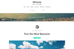 Minimia-Content Focused Bootstrap WP