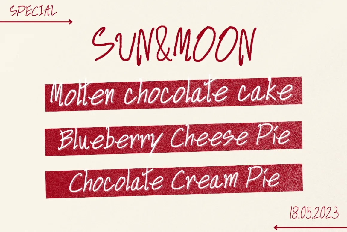 Mini Sandwiches Handwriting Font