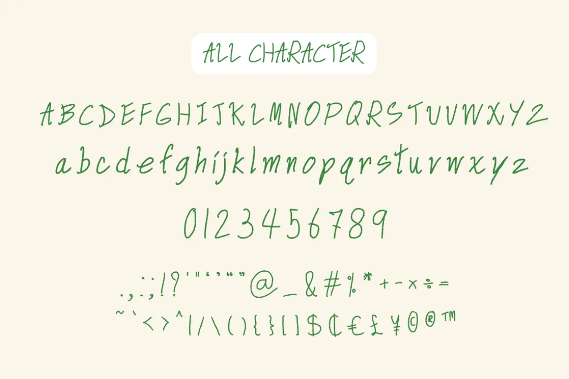 Mini Sandwiches Handwriting Font