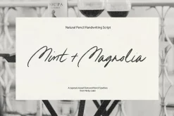 Mint + Magnolia Typeface