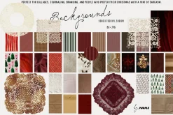 Mixed Media Christmas Collage Pack
