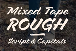 Mixed Tape Rough Font Duo (50% off)