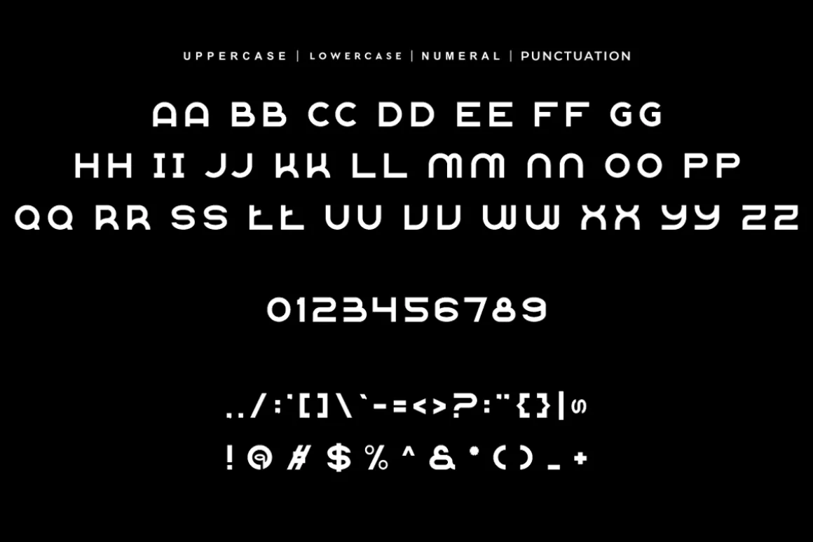 Mizayo - Geometric Font