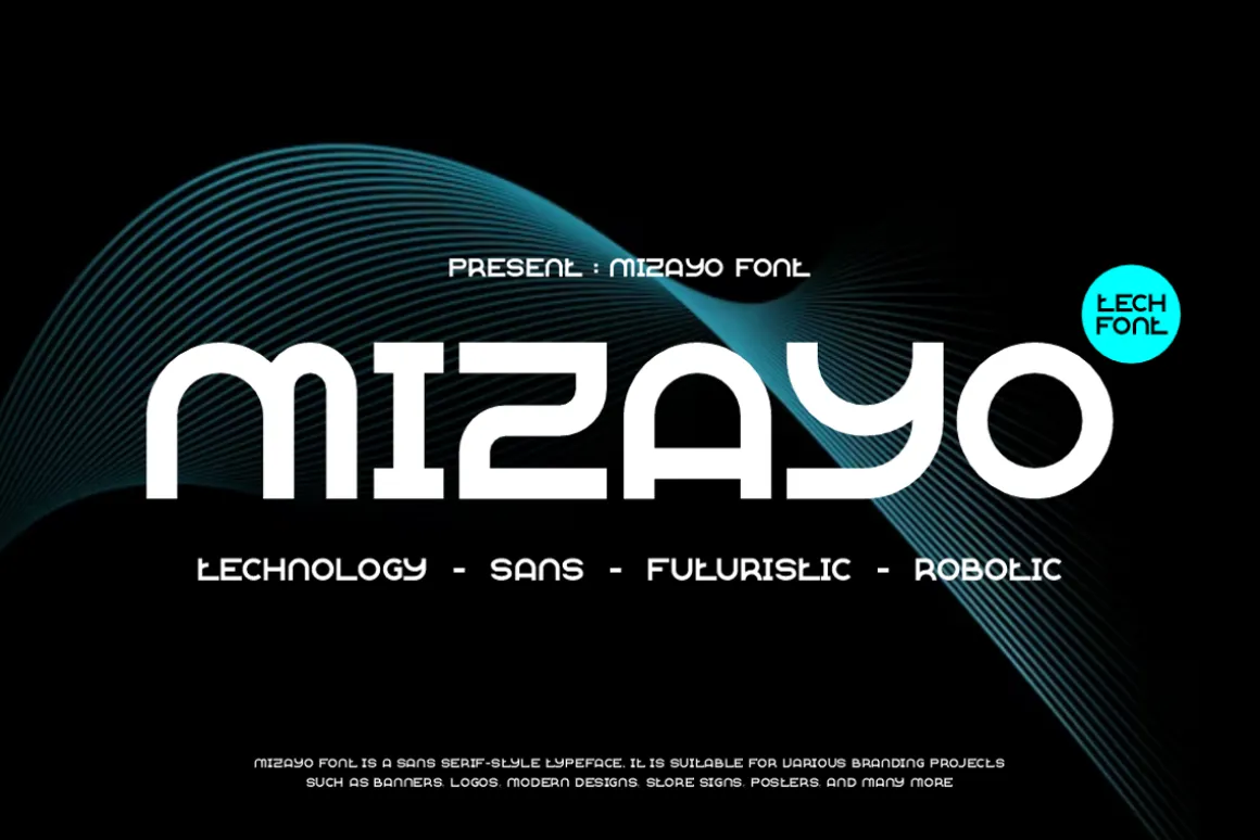 Mizayo - Geometric Font