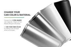 250ml Slim Can Mockup