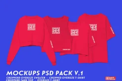 Mockups pack PSD v.1 for POD