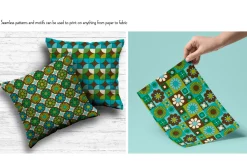 Mod Blue & Green Patterns