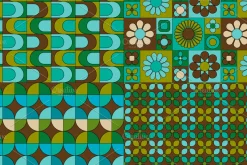 Mod Blue & Green Patterns