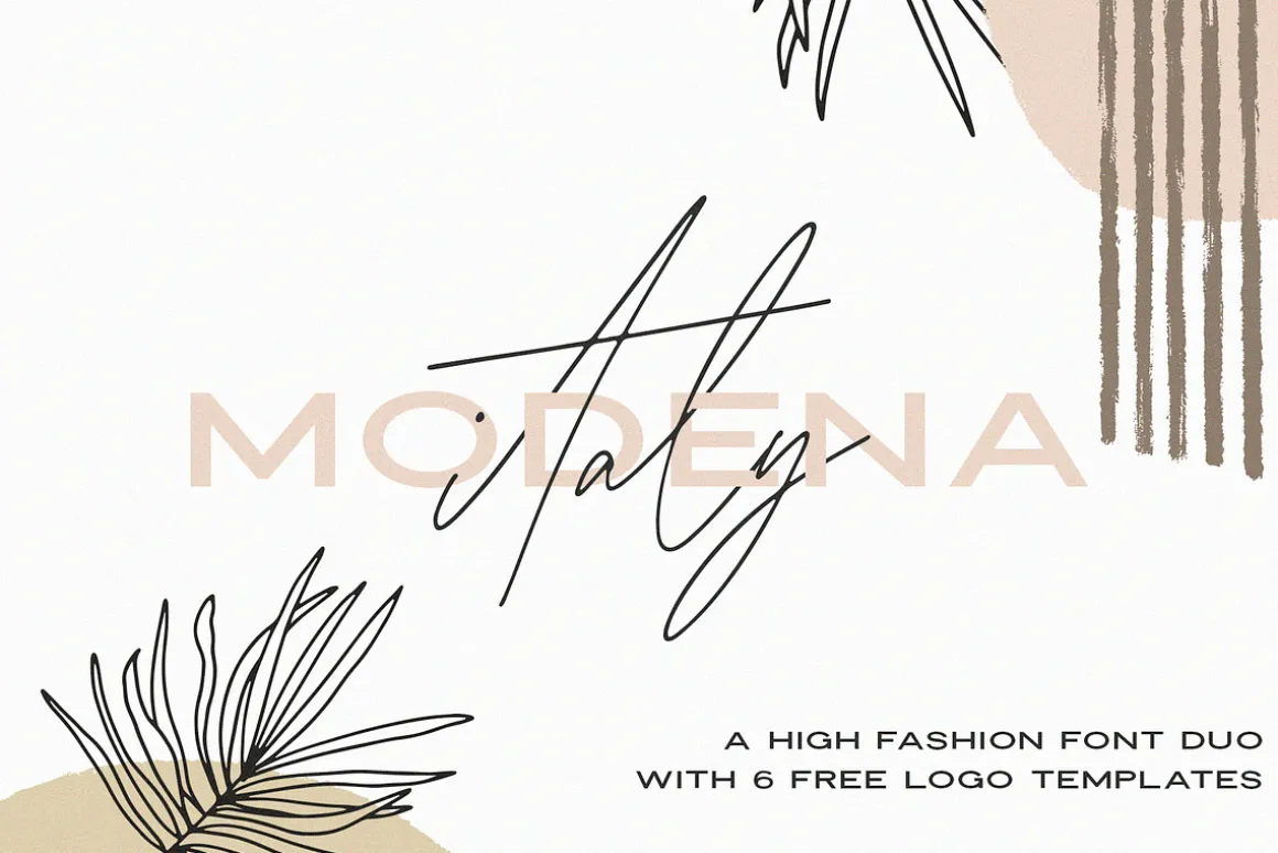 Modena | Duo with 6 Free Logos