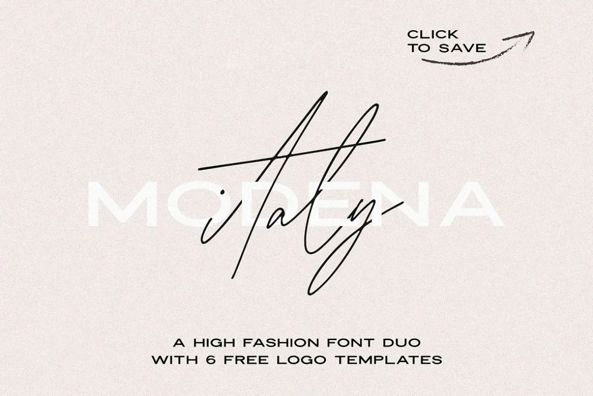 Modena | Duo with 6 Free Logos