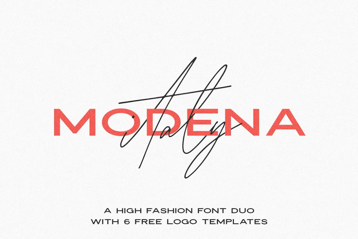 Modena | Duo with 6 Free Logos