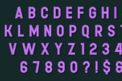 Moder Led Detailed Alphabet